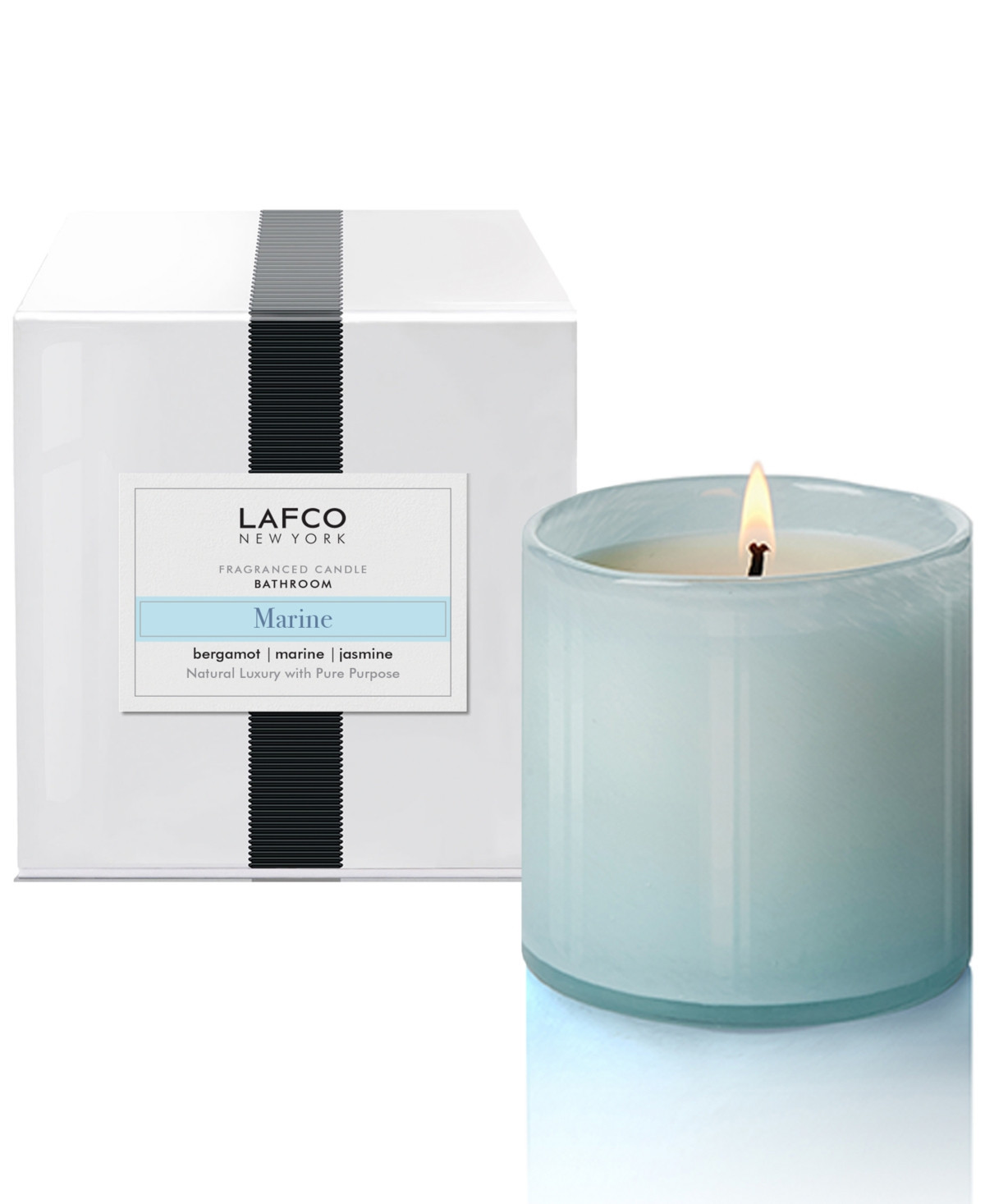 Lafco New York Marine Bathroom Classic Candle, 6.5-oz. - Lt. Blue | Macy's