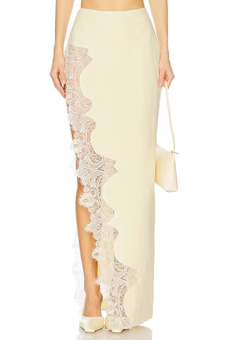 Castres Maxi Skirt in Ivory | Revolve Clothing (Global)