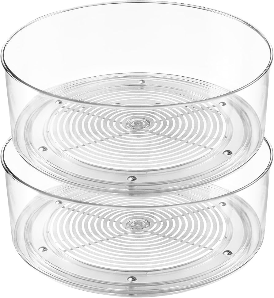 Slow Slog Lazy Susan Organizer, 2pcs 360 Degree Rotating Turntable Organizer, Refrigerator Lazy S... | Amazon (US)