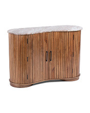 3614x32 Marble Top Oval Wooden 2 Door Cabinet | TJ Maxx