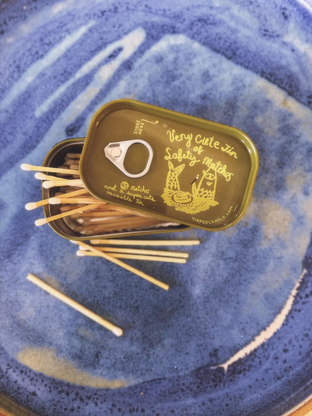 Very Cute Tin of Safety Matches - Etsy | Etsy (US)