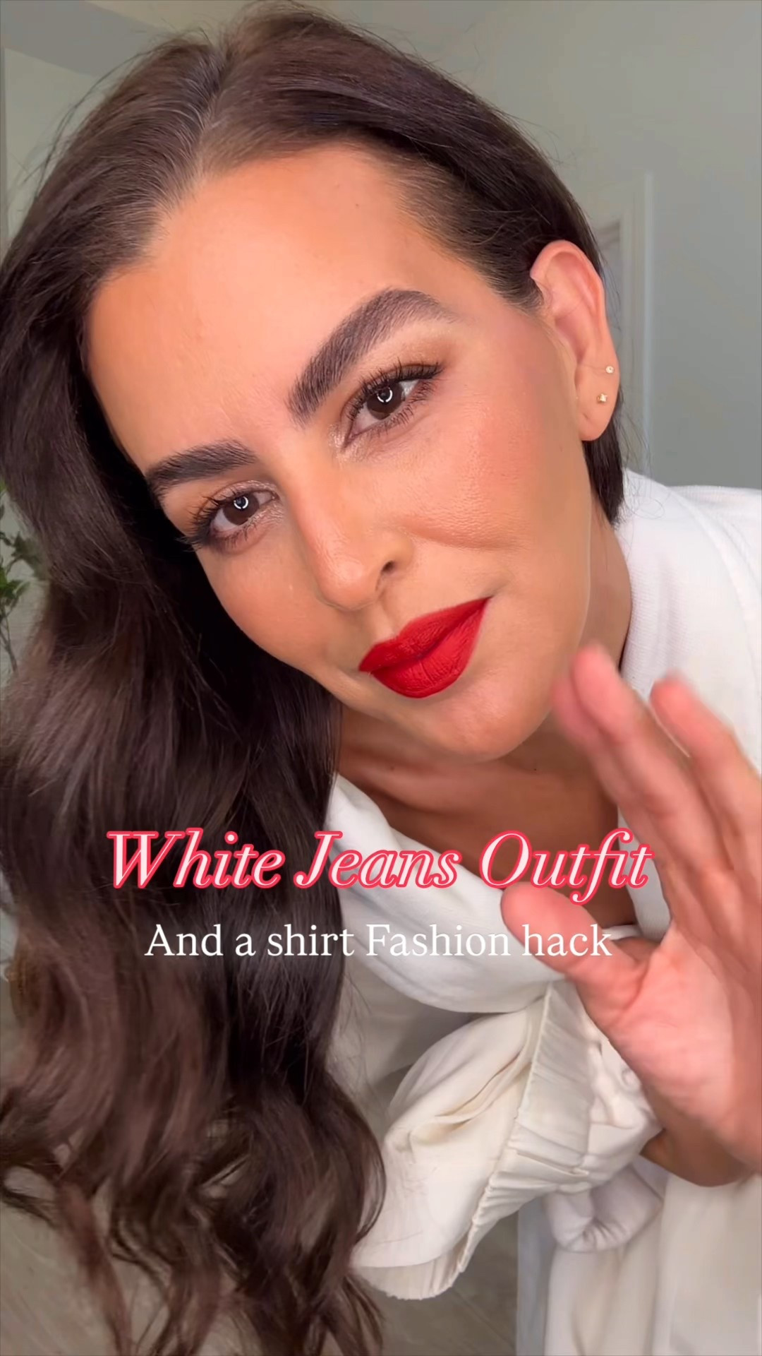 ‼️All details & sizing⬇️Scroll to shop!
Size 27 x28”in jeans. I size up, the run small! 
Theres a lot of stretch.
Size M in stripe button down. 
Lipstick is Bause with cranberry lipliner. 
Maison Valentino belt is 1.7” thick.
Shies are tts. 
Size S in white tops.  Size 8 in Ralph Lauren blazer. 
#LTKSummerEdit