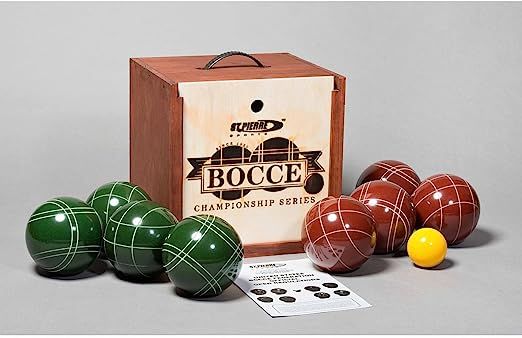 St. Pierre Tournament Bocce Set in Wood Box (TB2) by St.Pierre - Made in USA | Amazon (US)