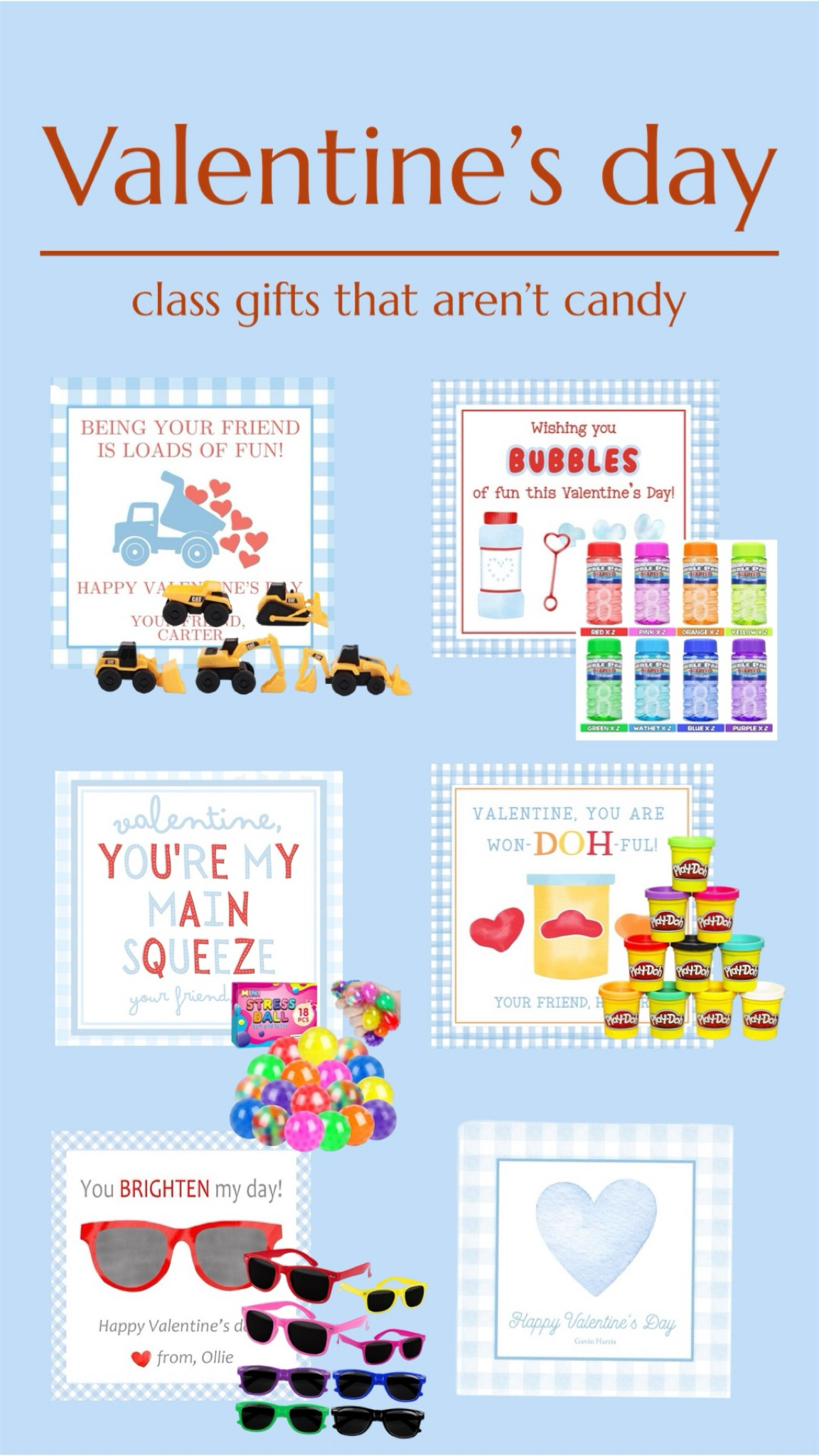 non candy class gift options 