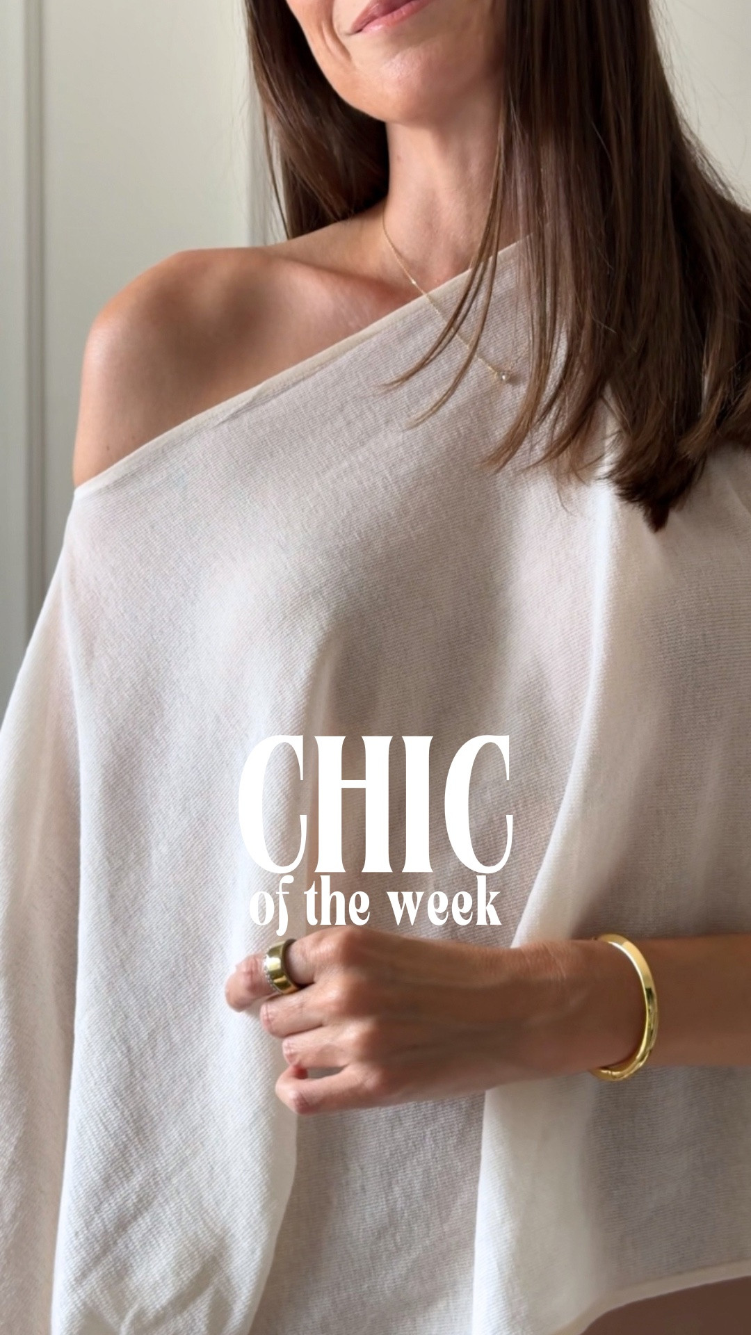 Size info:
Off-shoulder slouchy top, S
Cream long jean shorts, S
Faceted bangle XS/S - this is very small 
Bubble hem top in grey, S

#LTKuk #LTKsummer #LTKstyletip