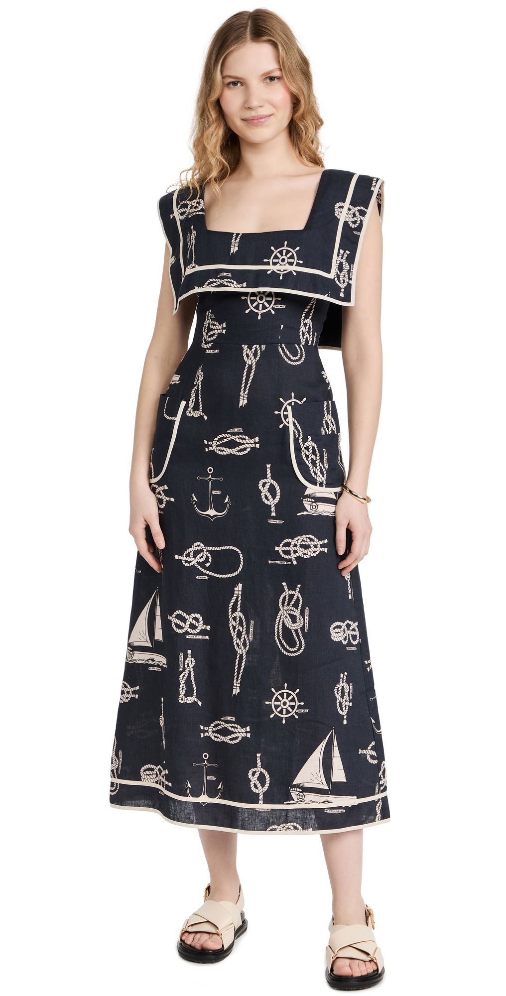 Sea Queen Sailor Midi Dress | Shopbop