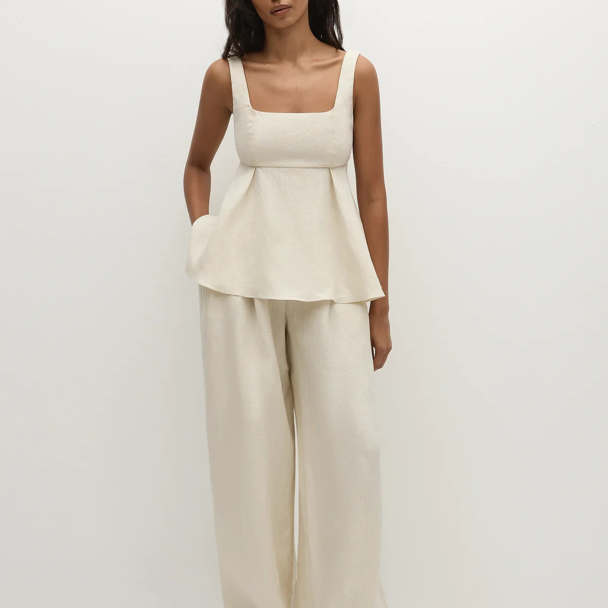 Sofia Trouser Ecru | Faithfull (AU)