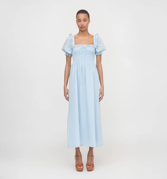 The Scarlett Nap Dress - Pale Blue | Hill House Home US