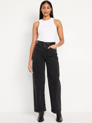 Curvy Extra High-Waisted Wide-Leg Jeans | Old Navy (US)