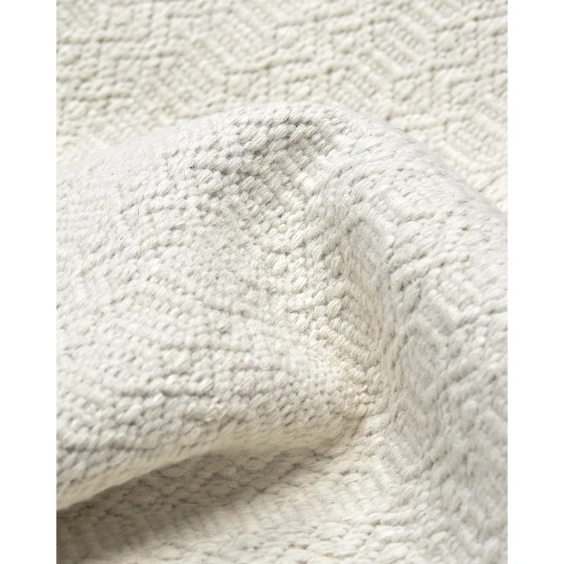 Rhian Handwoven Area Rug in Ivory | Wayfair North America