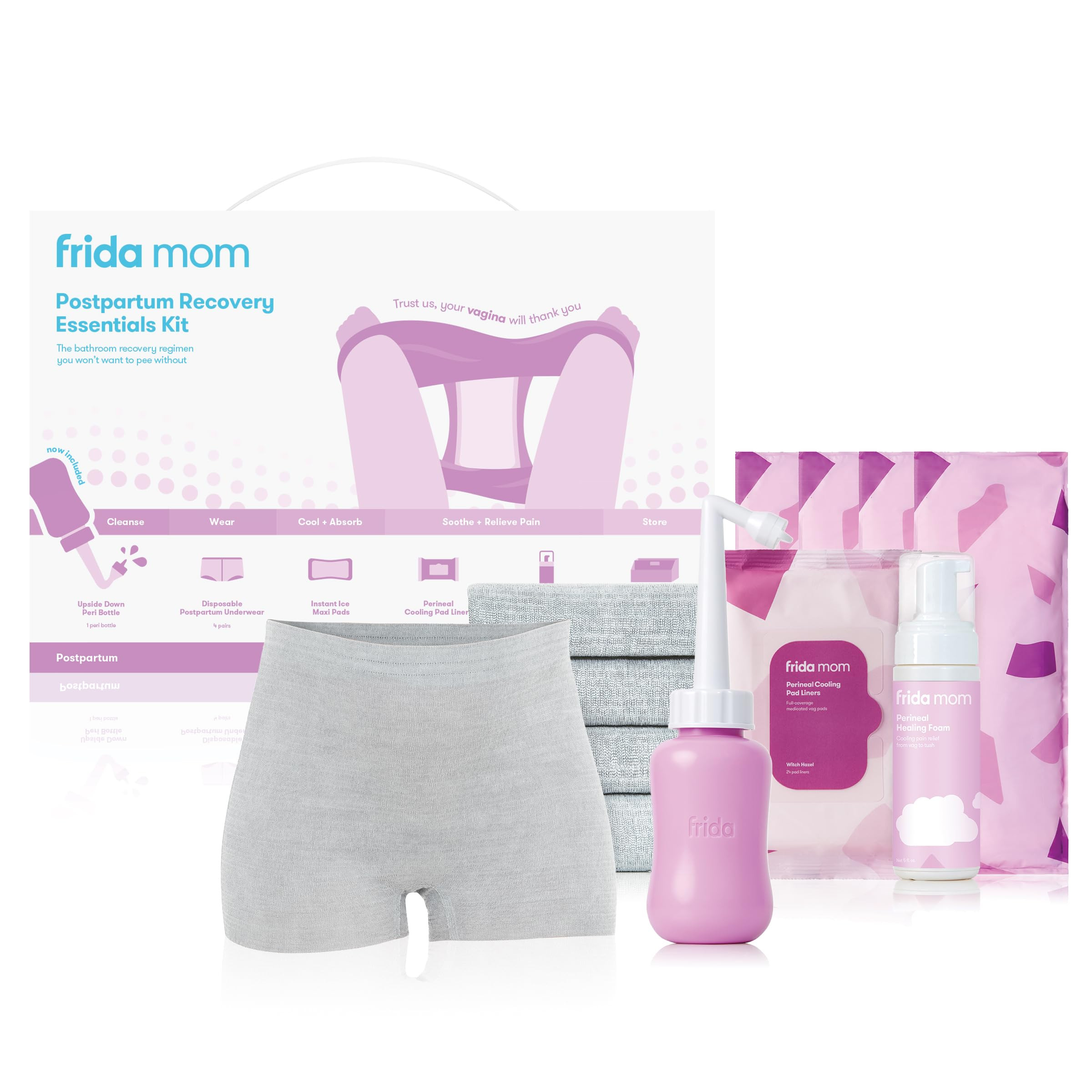 Frida Mom 11pc Postpartum Essentials Kit Gift Set, Hospital Bag Must Haves for New Mom, Includes ... | Amazon (US)