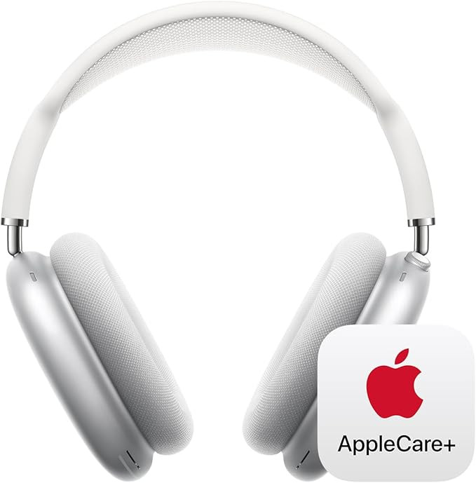 Apple AirPods Max Wireless Over-Ear Headphones with AppleCare+ (2 Years) - Silver | Amazon (US)