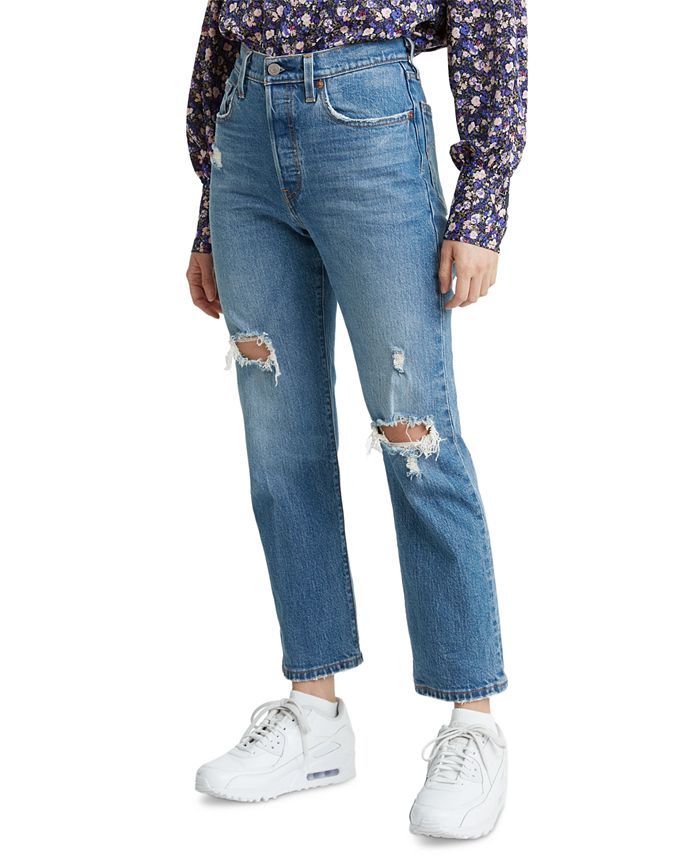 501® Cropped Straight-Leg Jeans | Macys (US)