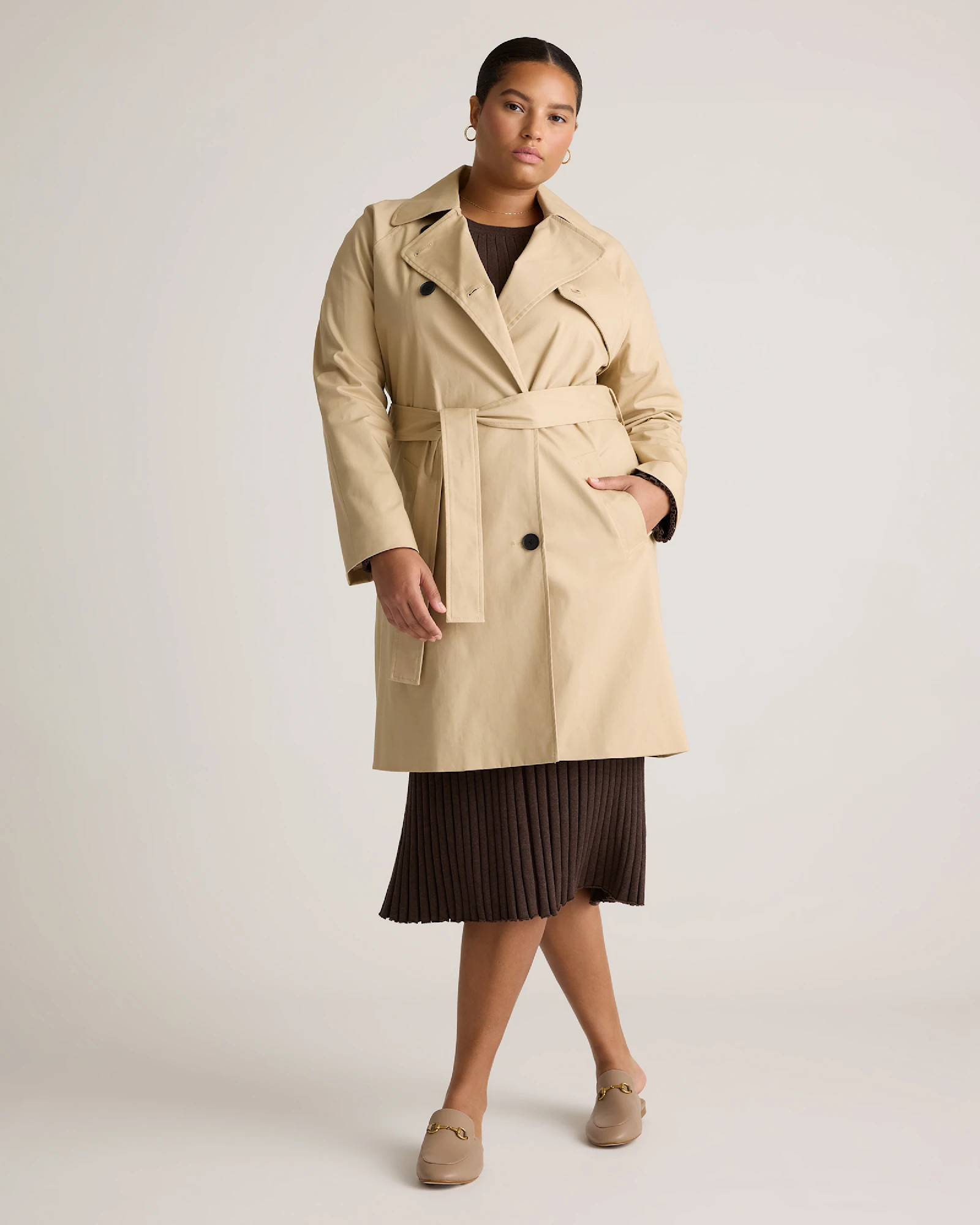 Comfort Stretch Trench Coat | Quince