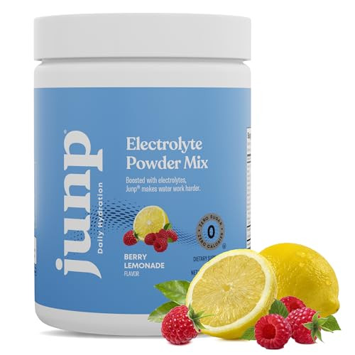 JUNP Electrolytes Powder No Sugar No Carbs – Berry Lemonade Keto Electrolyte Drink Mix - Potass... | Amazon (US)