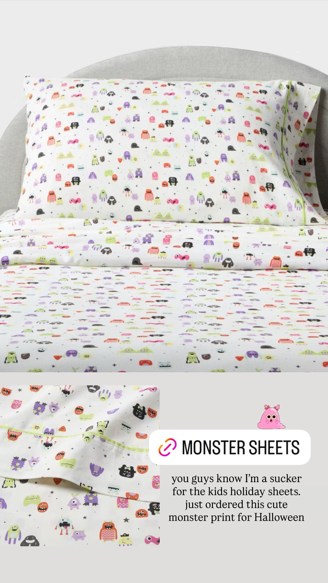 Just ordered these Halloween monster sheets for the kids! Only $30 for the full size

#LTKKids #LTKHome