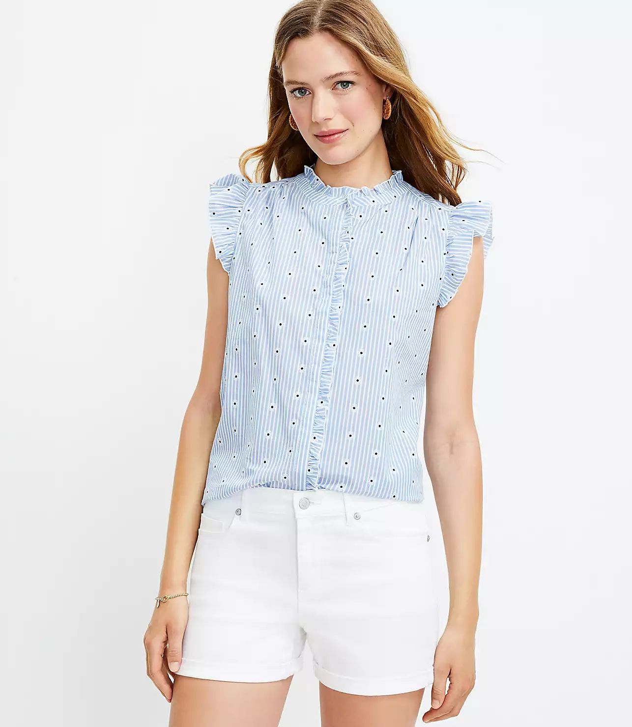 Clip Ruffle Top | LOFT