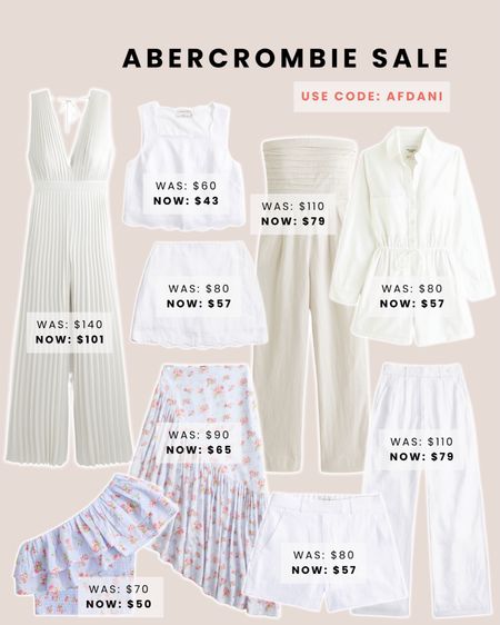 Abercrombie sale! 20% off dresses & men’s shirts + 15% of almost everything

Use code: AFDANI for an additional 15% off! 🤗

Spring outfits, floral set, matching set, linen spring outfit ideas, white outfits 

#LTKSeasonal #LTKfindsunder100 #LTKsalealert