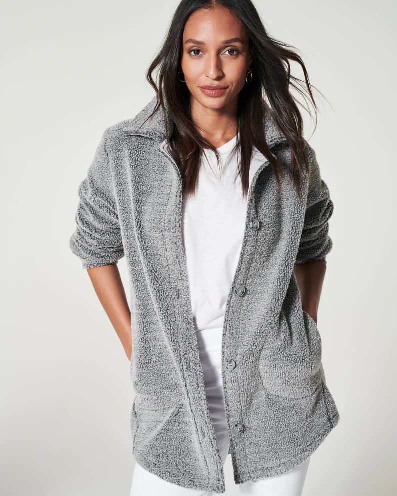 Luxe Fleece Shirt Jacket | Spanx