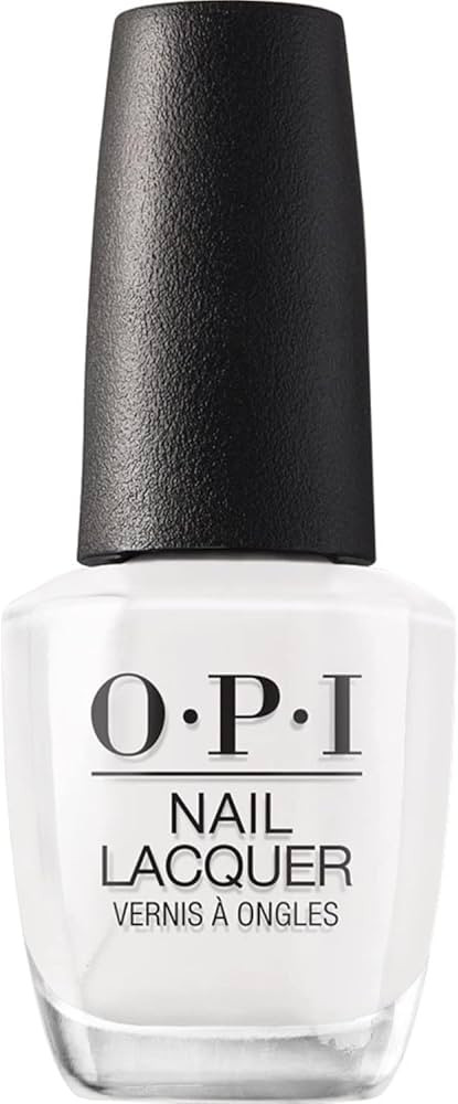 OPI Nail Lacquer, Up to 7 Days of Wear, Chip Resistant & Fast Drying, White Nail Polish, 0.5 fl o... | Amazon (US)