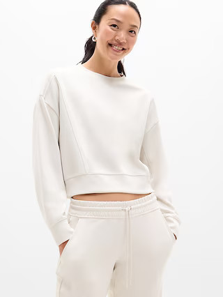 Seasoft Rib Crewneck Sweatshirt | Athleta