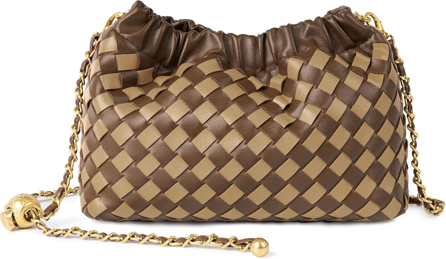 Joryin Woven Women's Crossbody Bag & Evening Purse, Trendy Dumpling Clutch & Hobo Cloud Shoulder ... | Amazon (US)