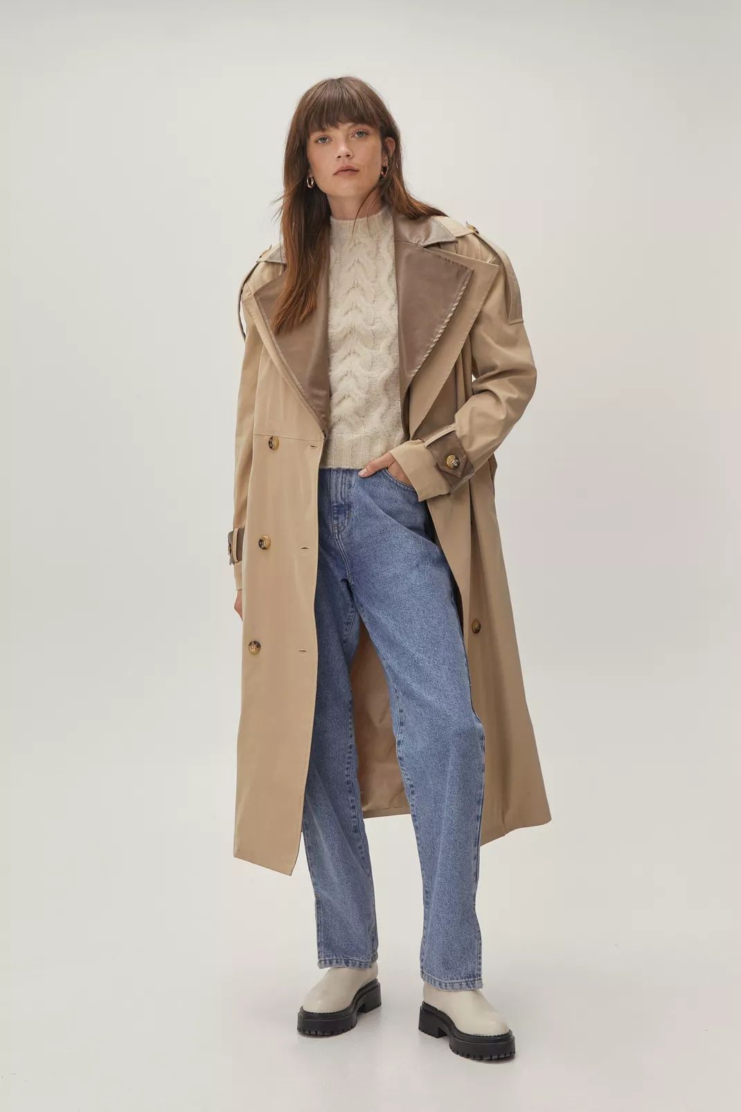 Quilt Lined Trench Coat | Nasty Gal (US)