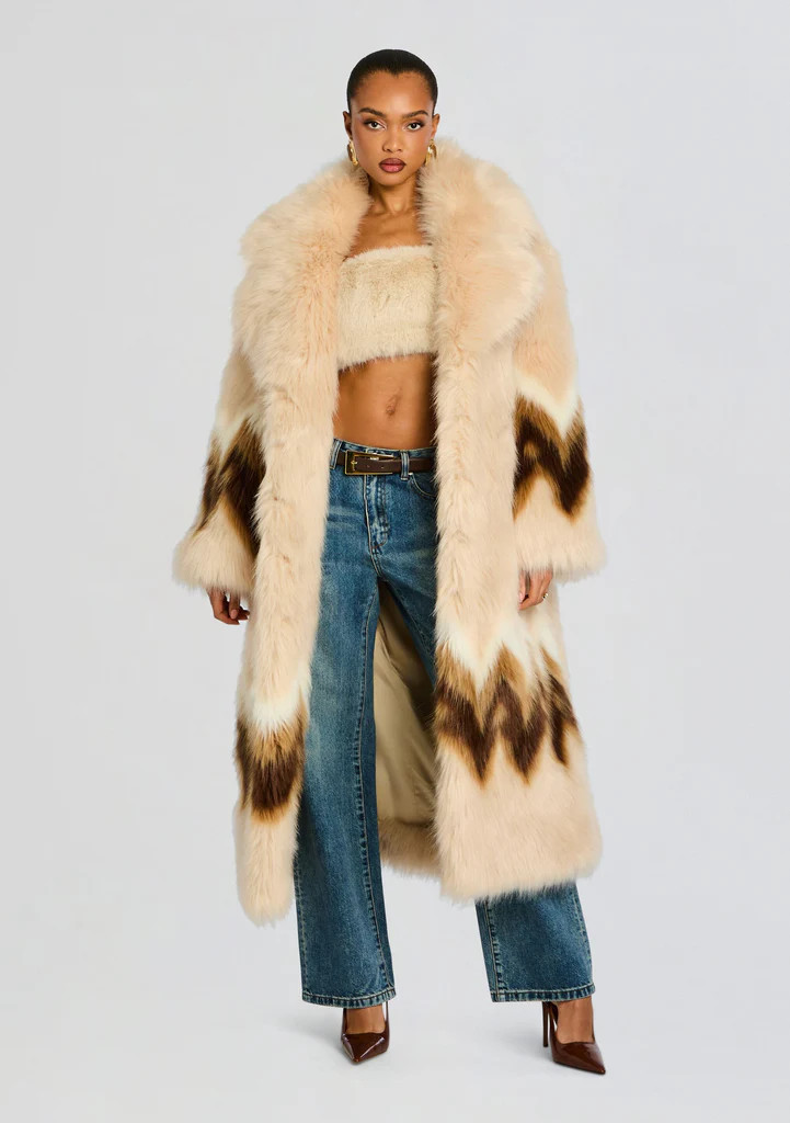 Magali  Faux Fur Coat | Retrofete