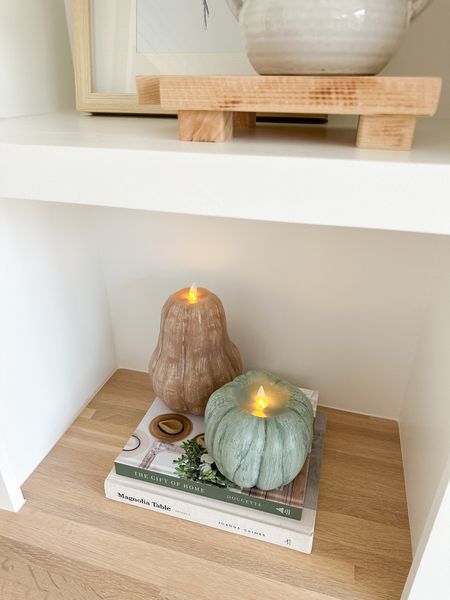 Luminary flameless pumpkin and gourd candles from Amazon! The wicks flicker and there is a built in timer. Fall home decor, Amazon find, Amazon home 

#LTKhome #LTKstyletip #LTKSeasonal