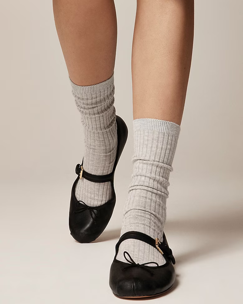 Cozy ribbed trouser socks three-pack | J. Crew US