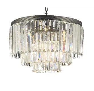 Gallery T40-350 Clear Odeon 9 Light 3 Tier Crystal Chandelier with Clear Crystals | Build.com, Inc.