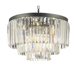 Gallery T40-350 Clear Odeon 9 Light 3 Tier Crystal Chandelier with Clear Crystals | Build.com, Inc.