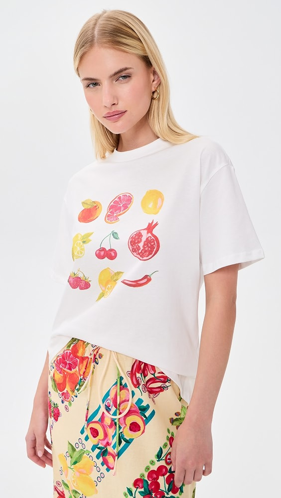 Never Fully Dressed White Fruit T-Shirt | Shopbop | Shopbop