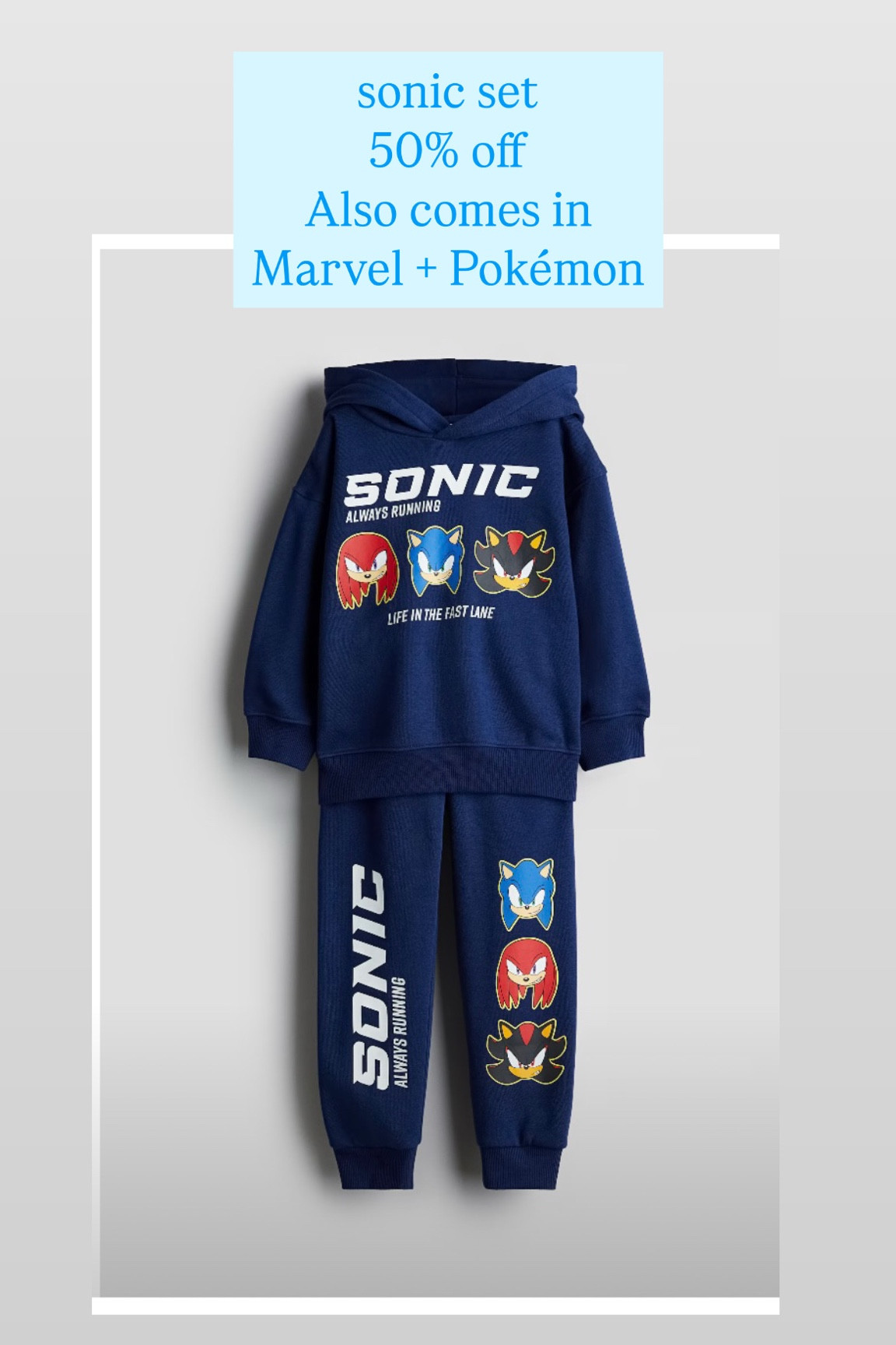 Kids fashion
Sonic 
Boys matching set
50% off


#LTKFindsUnder50 #LTKKids #LTKSaleAlert