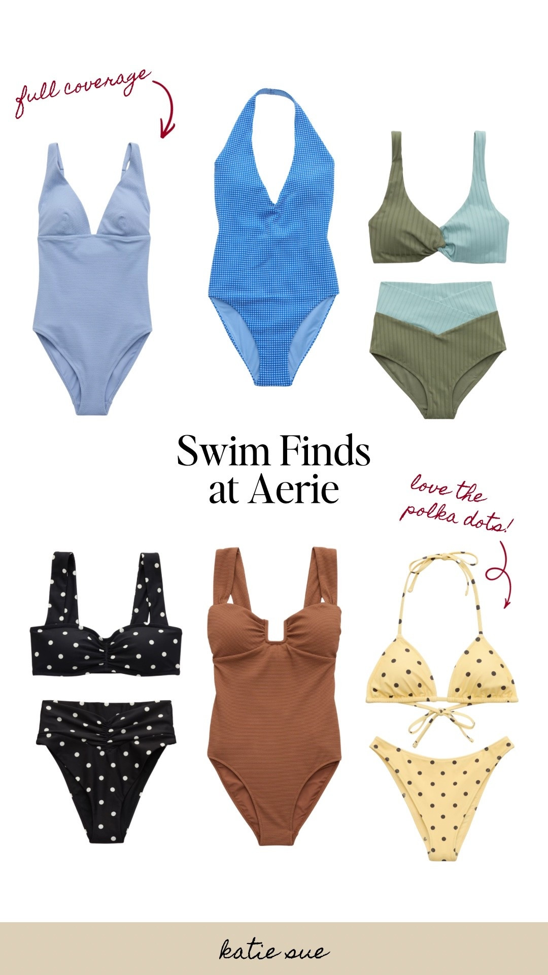 Swim finds at Aerie!

#LTKootd #LTKSeasonal #LTKSwim