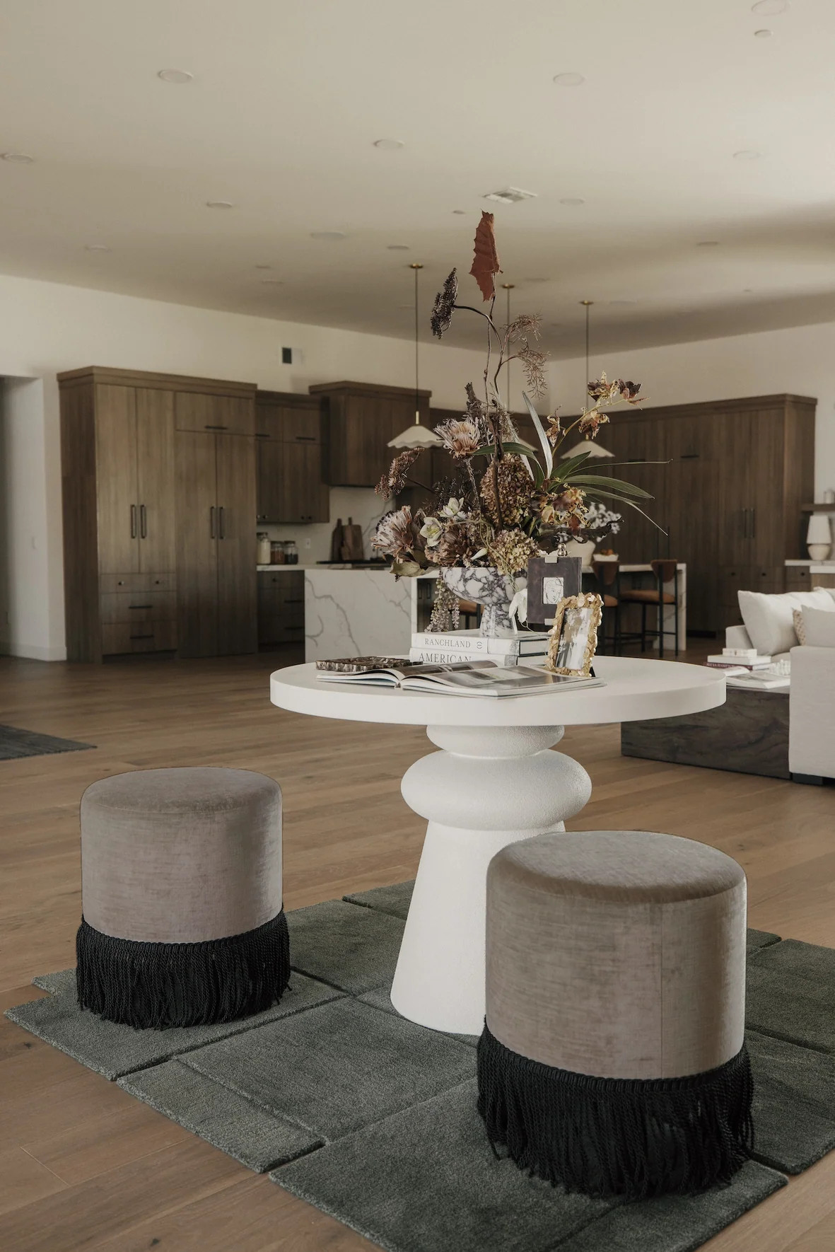 Pierre Fringe Ottoman | THELIFESTYLEDCO