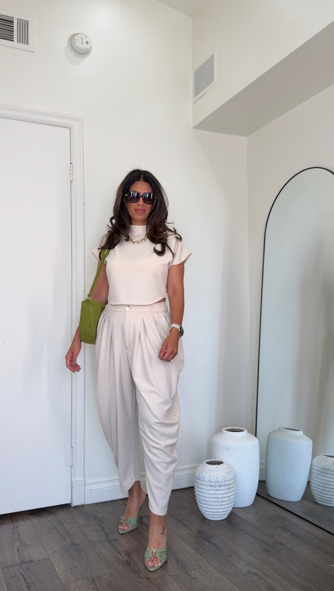 Obsessed with this matching set! So seccssyyy! I have these pants in black and get so many compliments when I wear them! 

#LTKootd #LTKSeasonal #LTKMidsize