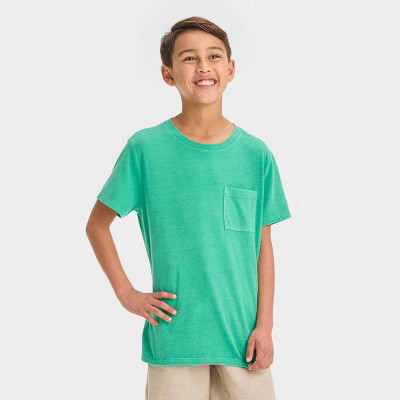 Boys' Short Sleeve Washed T-Shirt - Cat & Jack™ | Target