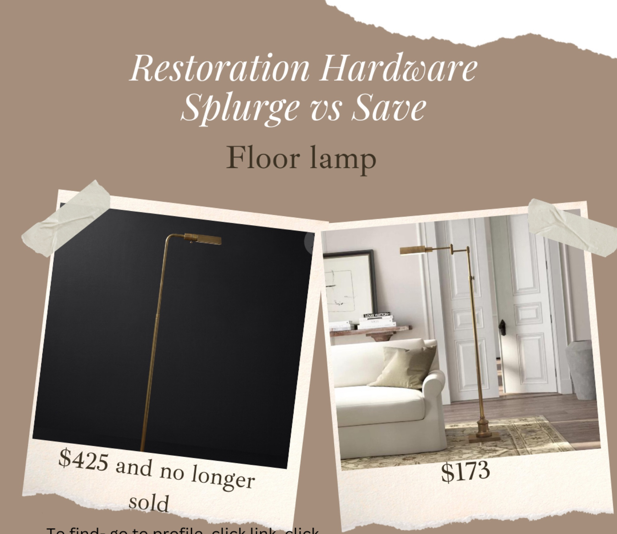 Restoration hardware floor lamp lookalike! More options linked below! 

#LTKhome #LTKsalealert #LTKFind