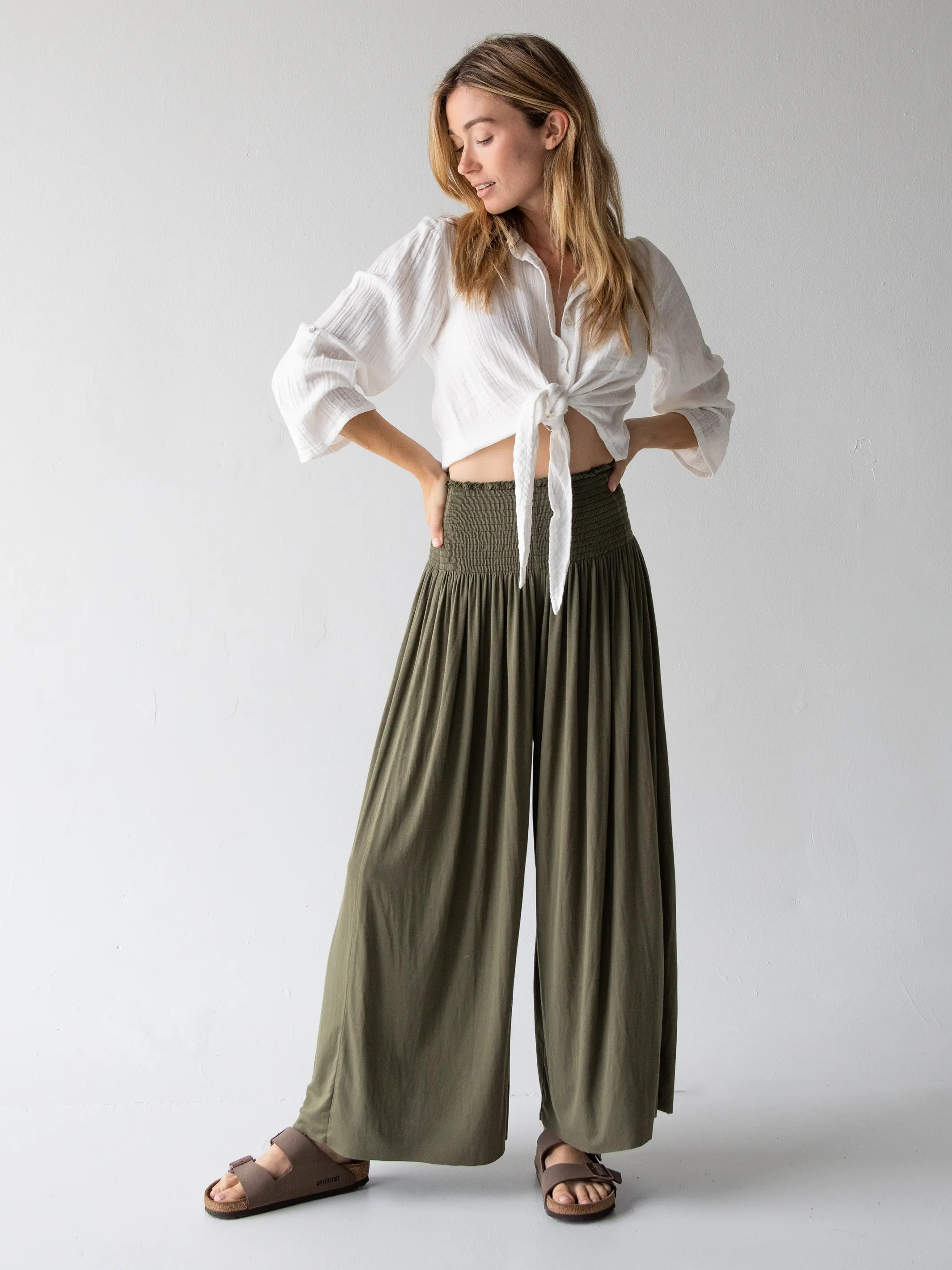 Make A Move Knit Palazzo Pant | Natural Life