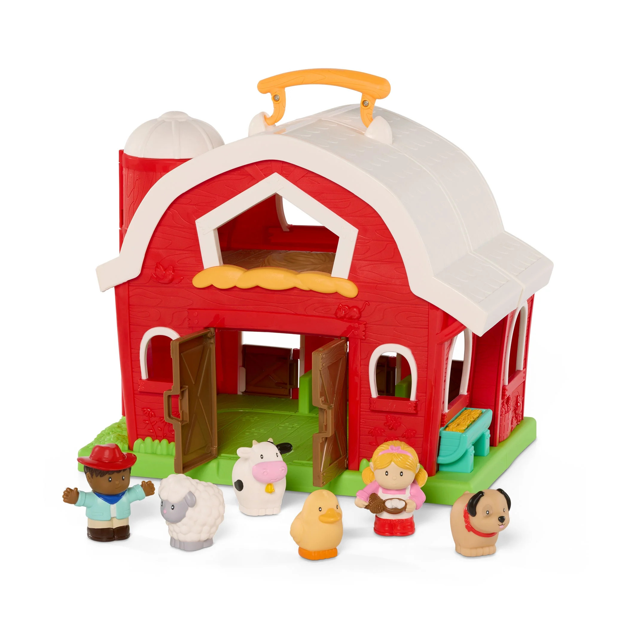 Battat My First Barn Rustic Red Foldable Farm Playset for 18 Months + - Walmart.com | Walmart (US)