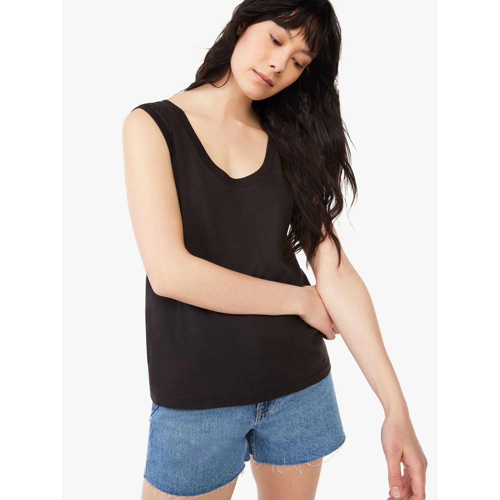 Free Assembly Women's U Neck Tank Top | Walmart (US)