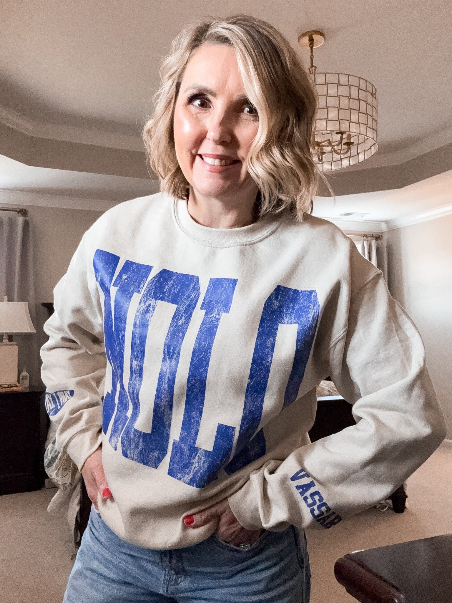 Customize this sweatshirt for your favorite sports loving gal!

You can choose your colors, letters or numbers on the front and players name or number on the sleeve. 


#LTKHoliday #LTKGiftGuide #LTKmomlife