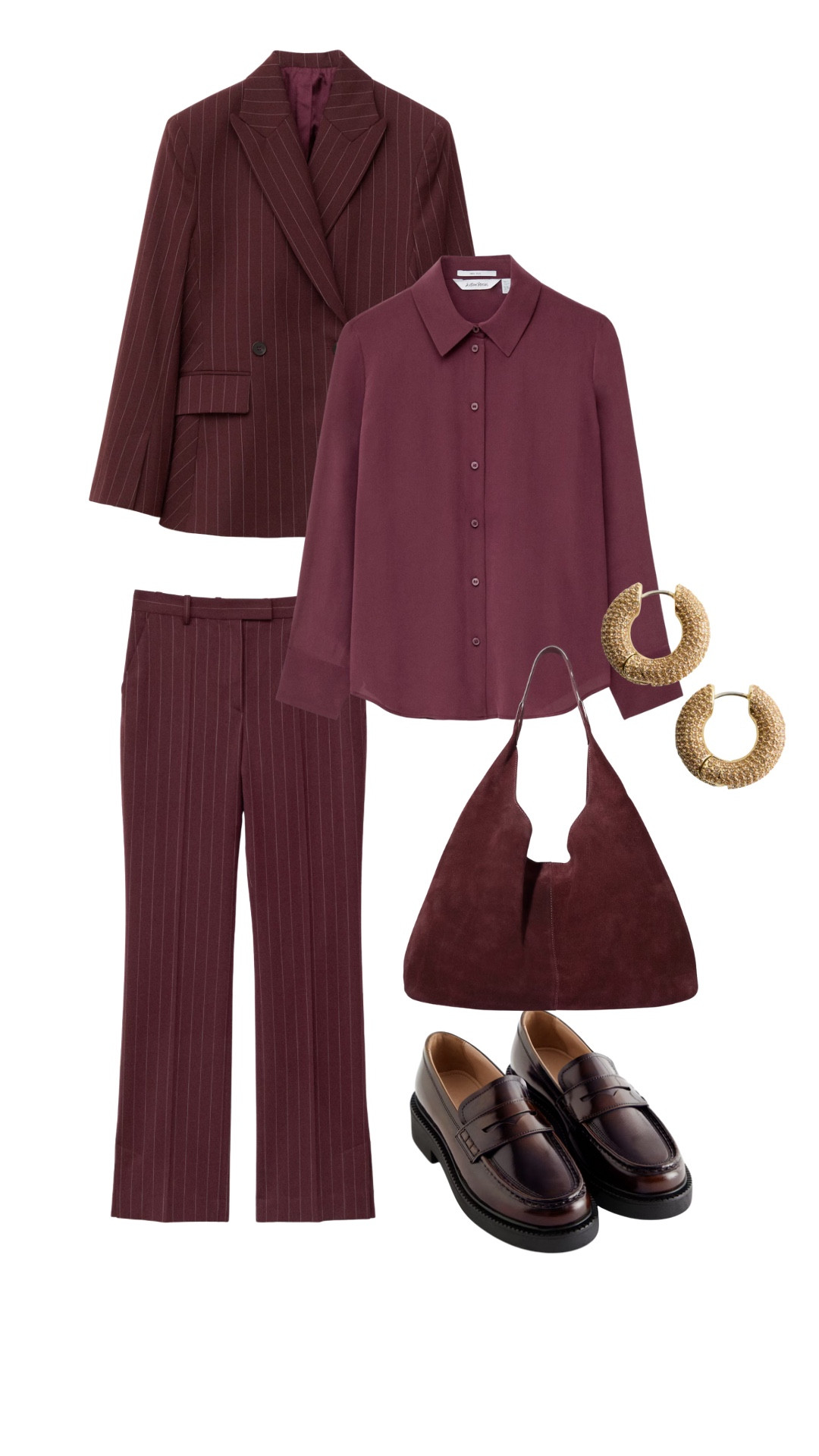 Pinstripes & Burgundy - perfect blend of timeless sophistication ! 



#LTKover50style #LTKworkwear #LTKstyletip