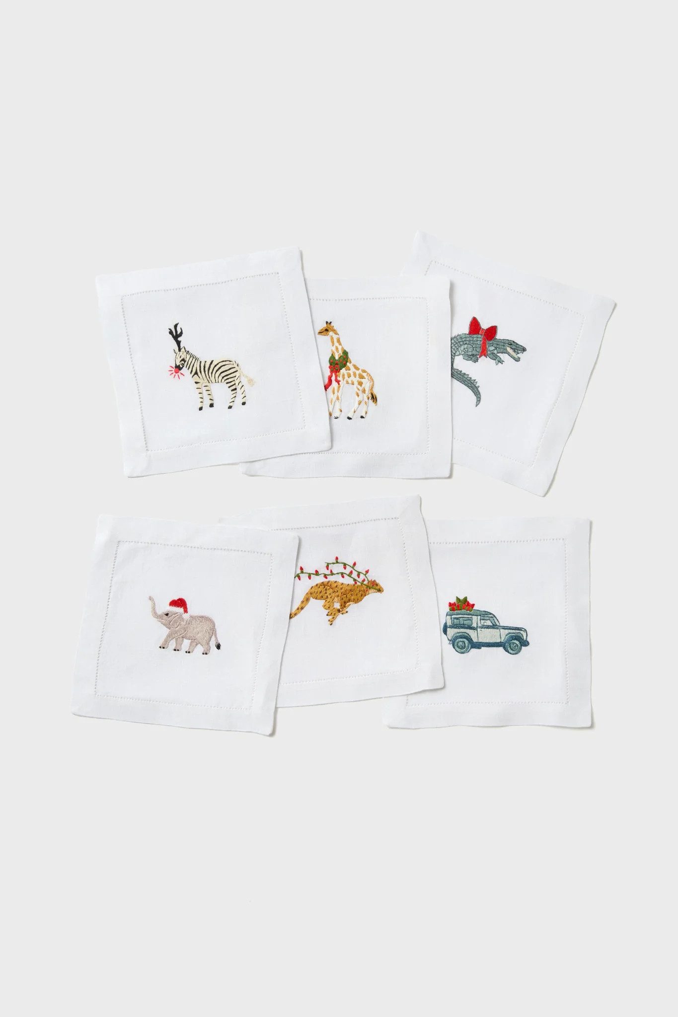 Party Animal Holiday Cocktail Napkins (Set of 6) | Tuckernuck (US)