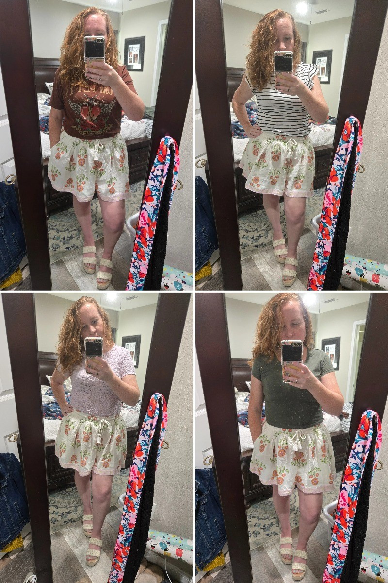 I love these flowy shorts from Old Navy. They look like a skirt but aren't a short! Such a fun way to "dress up" in the heat.

#LTKSummerEdit #LTKStyleTip #LTKPetite