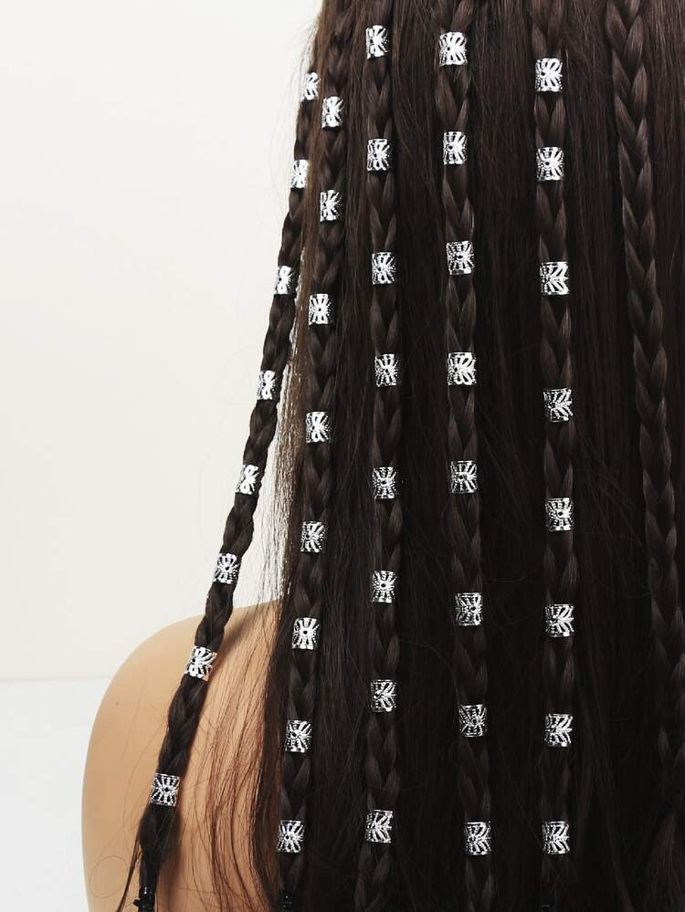 40pcs Hollow Out Hair Ring | SHEIN