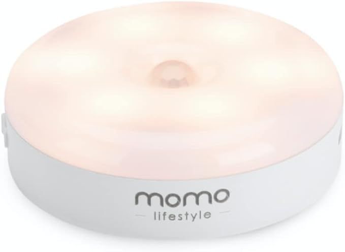 Momo Lifestyle Luzinha LED Automatic Motion Activated Night Light Warm Yellow 3.7V 500mAh USB Rec... | Amazon (US)