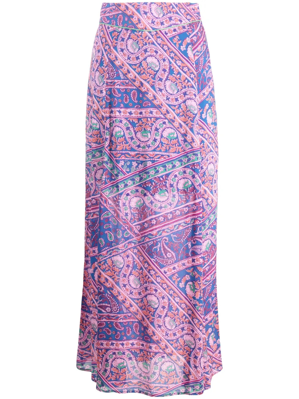 Fanessa graphic-print maxi skirt | Farfetch Global