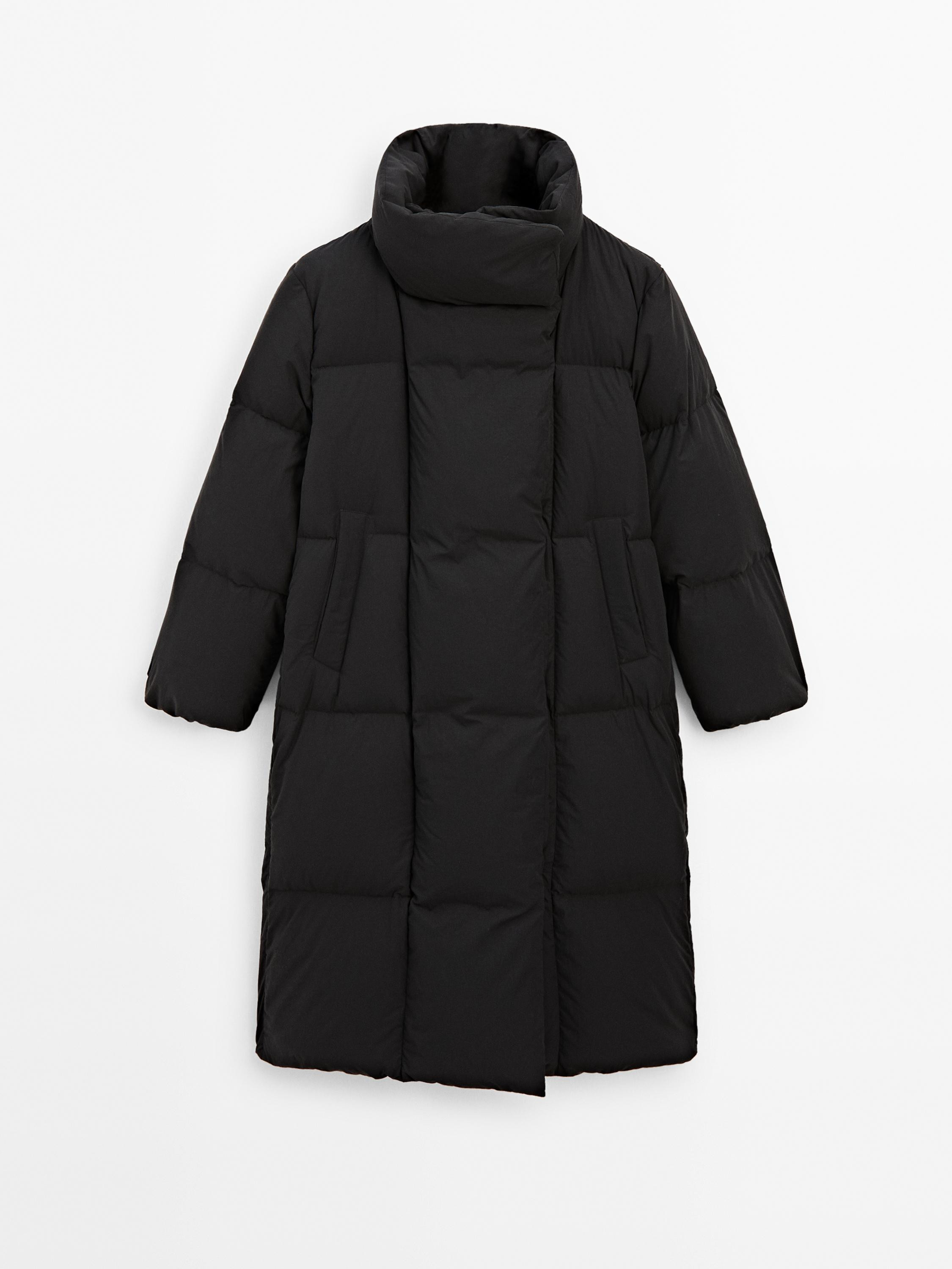 Long puffer jacket | Massimo Dutti UK